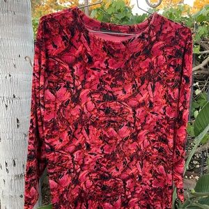 Vintage Velvet Sweatshirt size Large abstract